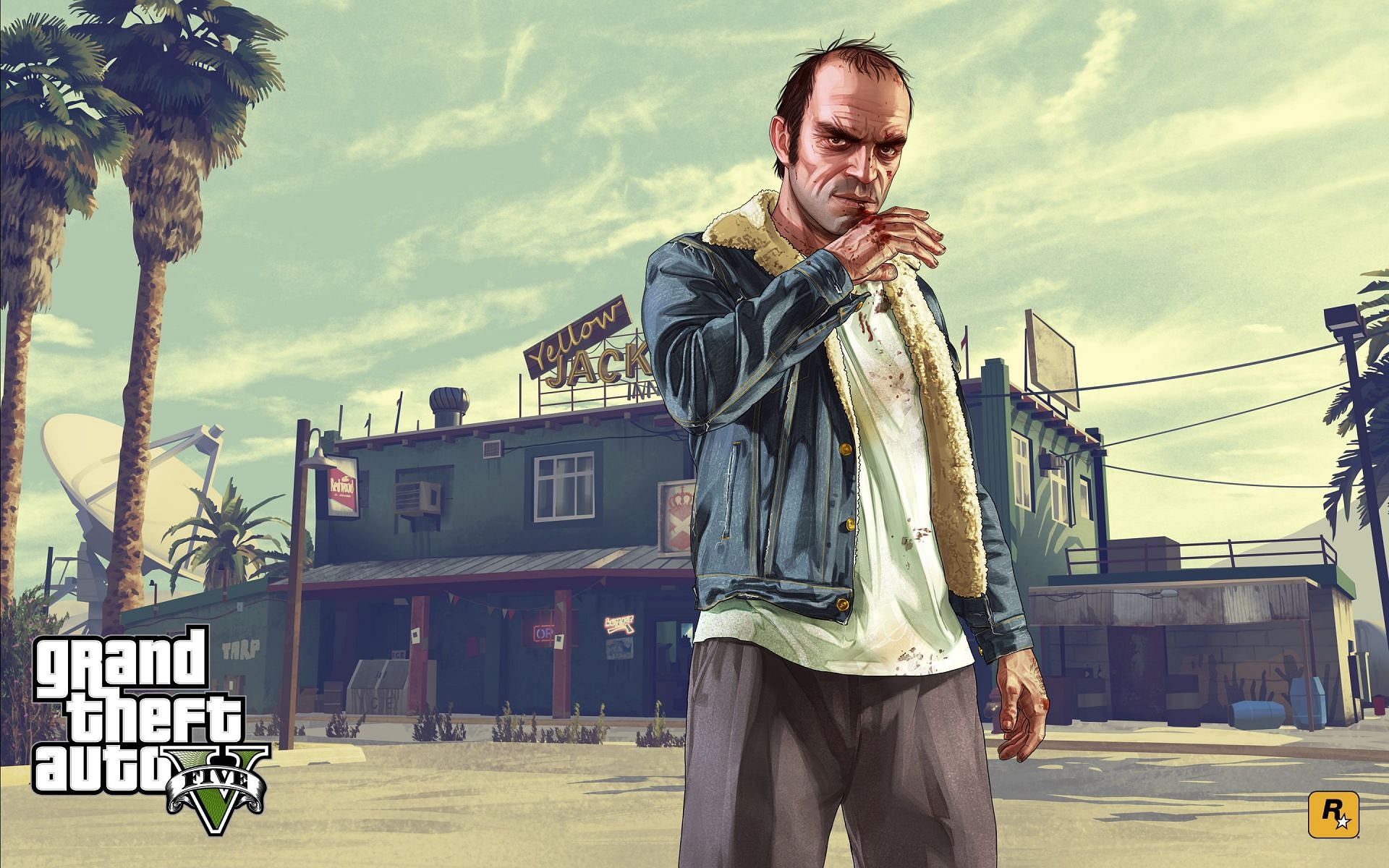 Trevor Philips' official artwork from Grand Theft Auto 5 (Image via Rockstar Games)